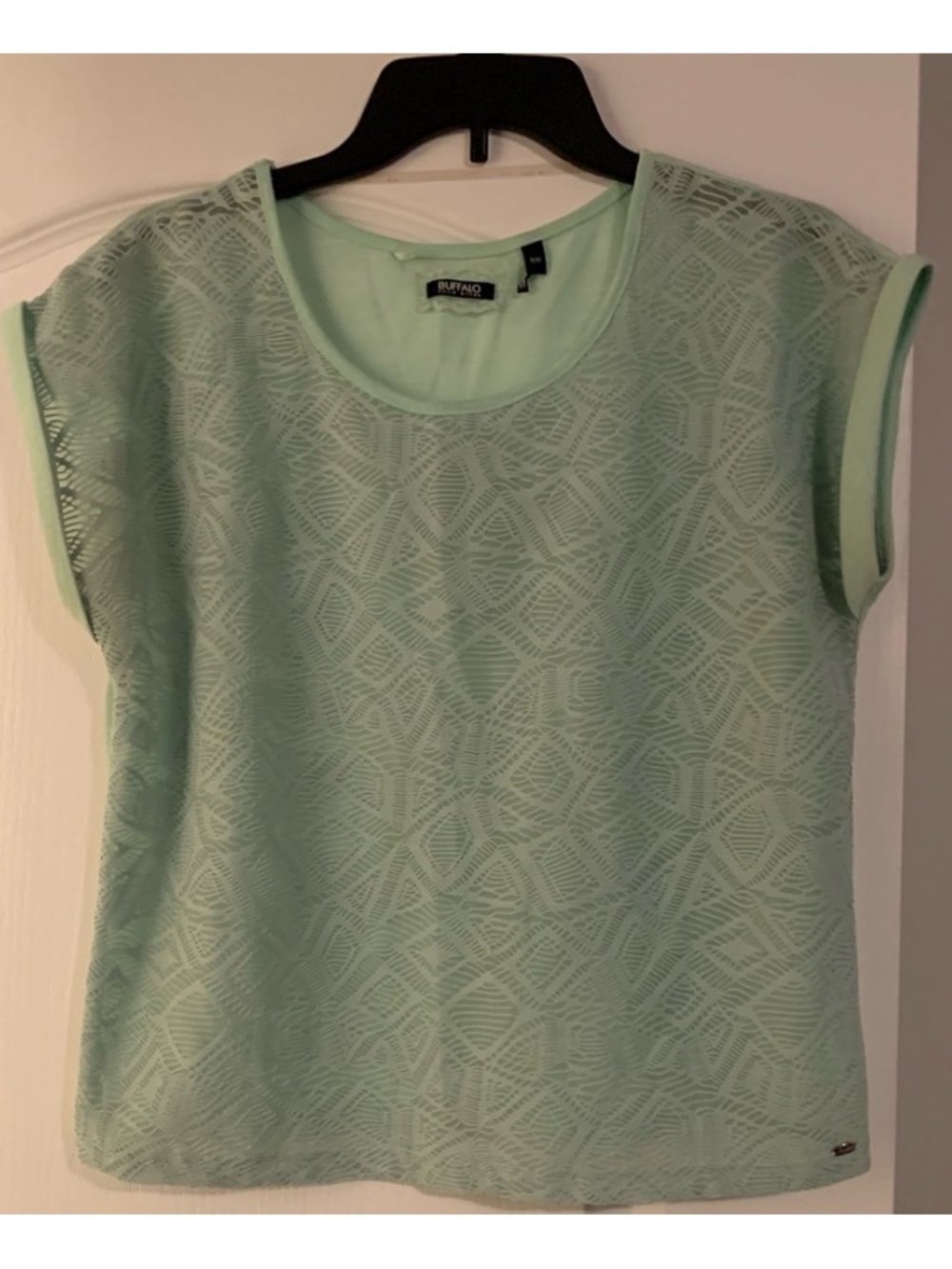 Buffalo Light Mint Colour Top Size Medium